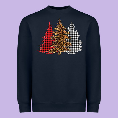Christmas Trees Heavyweight Sweatshirt Designed By Barkaloodesign