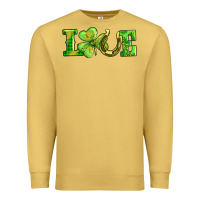 Antique Gold love with horseshoe Premium Sweatshirt - AdoDesignShop