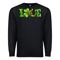 Black love with horseshoe Premium Sweatshirt - AdoDesignShop