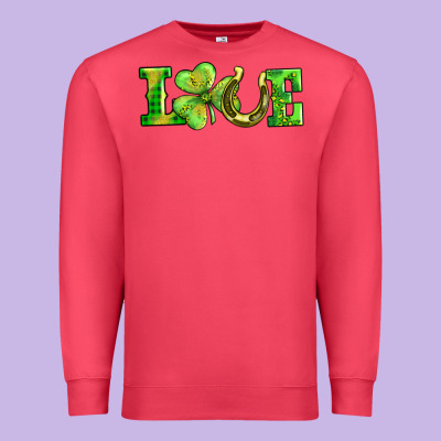 Love With Horseshoe Premium Sweatshirt Designed By Adodesignshop