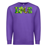 Purple love with horseshoe Premium Sweatshirt - AdoDesignShop