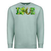 Seafoam love with horseshoe Premium Sweatshirt - AdoDesignShop