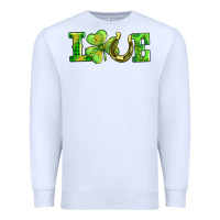 White love with horseshoe Premium Sweatshirt - AdoDesignShop