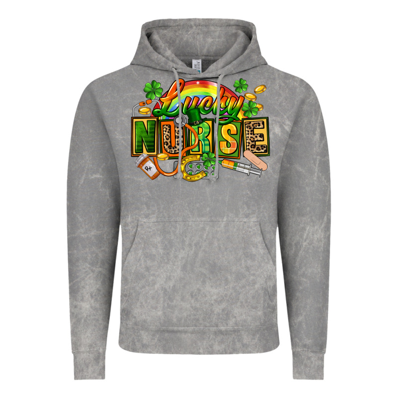 Lucky Nurse  St. Patricks Day Vintage Hoodie by FaDigitalArtStudio | Teevron