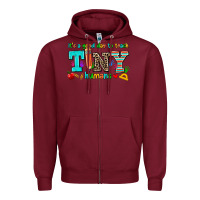 Burgundy its a good day to teach tiny humans Zipper Hoodie - AdoDesignShop