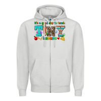 Dove Grey its a good day to teach tiny humans Zipper Hoodie - AdoDesignShop
