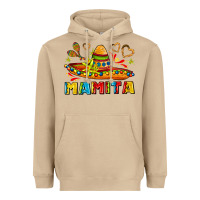 Mamita And Sombrero With Lime Flowers Heavyweight Hoodie | Teevron