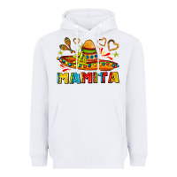 White mamita and sombrero with lime flowers Heavyweight Hoodie - AdoDesignShop