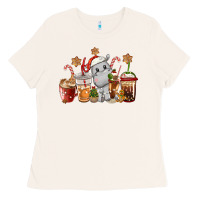 Bone hippopotamus coffee cups christmas Ladies Tee - CowGirlArtShop