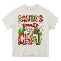 Cream santa's favorite cpht Heavy Core Tee - texasbilliewilder