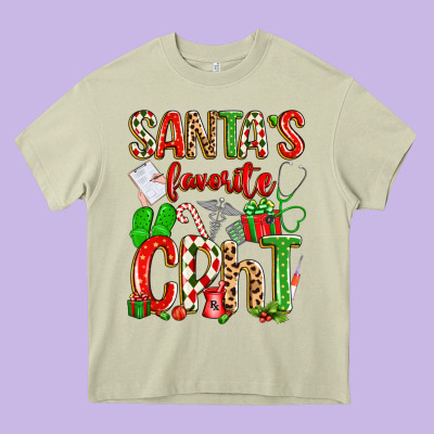 Santa's Favorite Cpht Heavy Core Tee Designed By Texasbilliewilder