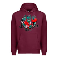 Burgundy Mom I You More Premium Hoodie - SublimationCraftShop