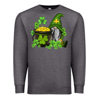 Charcoal Heather st patricks gnome and pot of gold Premium Sweatshirt - AdoDesignShop