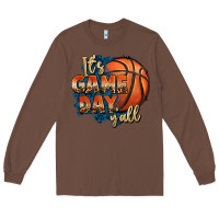 Chestnut it's game day y'all basketball Long Sleeve Tee - FaDigitalArtStudio