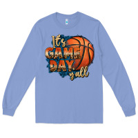 Colony Blue it's game day y'all basketball Long Sleeve Tee - FaDigitalArtStudio