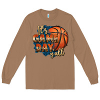 Toasted Coconut it's game day y'all basketball Long Sleeve Tee - FaDigitalArtStudio