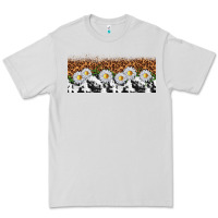 Dove Grey cowhide leopard daisies Premium Tee - TumblerDesignByShophia