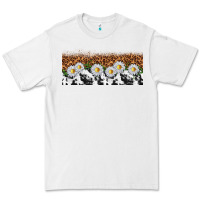 White cowhide leopard daisies Premium Tee - TumblerDesignByShophia