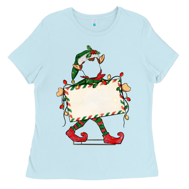 Customize Christmas Elf Ladies Tee by CowGirlArtShop | Teevron