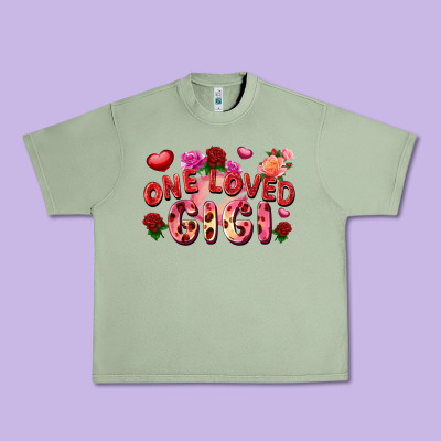 One Loved Gigi Valentine's Day Urban Heavy Tee Designed By Fadigitalartstudio