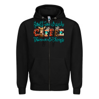Black first we drink coffee then we do things Zipper Hoodie - AdoDesignShop