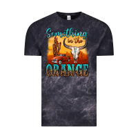 Cloud Black something in the orange Vintage Tee - OliviaCreatesArt