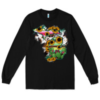 Black Cowhide Michigan map Long Sleeve Tee - RanaPortraitStore