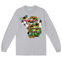 Moon Dust Cowhide Michigan map Long Sleeve Tee - RanaPortraitStore