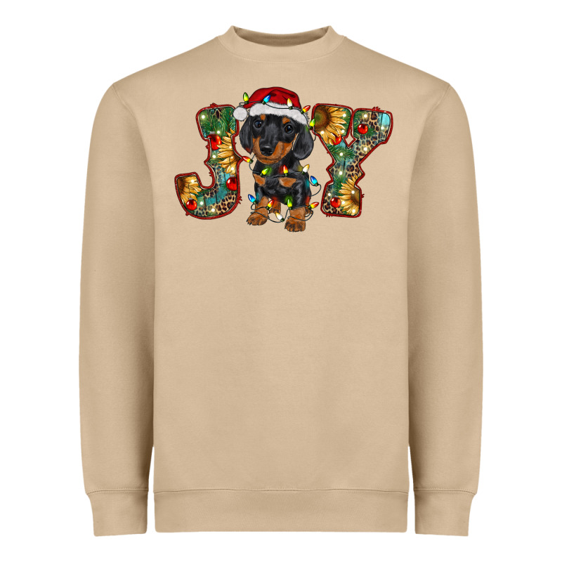 Dachshund Puppy Christmas Joy Heavyweight Sweatshirt by BarkalooDesign | Teevron