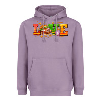 Lavender love with hamburger Heavyweight Hoodie - AdoDesignShop