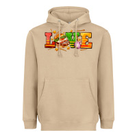 Mushroom love with hamburger Heavyweight Hoodie - AdoDesignShop