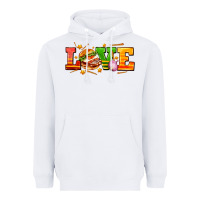 White love with hamburger Heavyweight Hoodie - AdoDesignShop