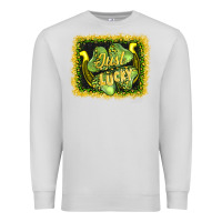 Dove Grey just lucky Premium Sweatshirt - AdoDesignShop