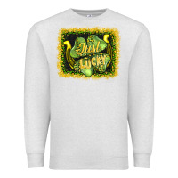Oatmeal Heather just lucky Premium Sweatshirt - AdoDesignShop
