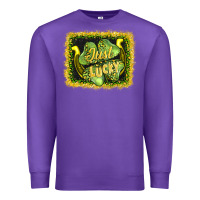 Purple just lucky Premium Sweatshirt - AdoDesignShop