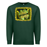 Sports Green just lucky Premium Sweatshirt - AdoDesignShop
