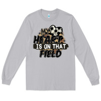 Moon Dust my heart is on that field soccer Long Sleeve Tee - FaDigitalArtStudio