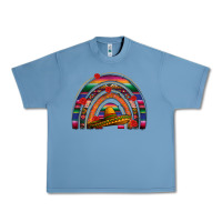Pebble Blue Mexico rainbow Urban Heavy Tee - FaDigitalArtStudio