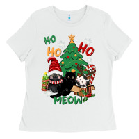 Ho Ho Ho Meow Ladies Tee | Teevron