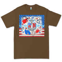 Cacao American memorial day rn registered nurse Premium Tee - TumblerDesignByShophia