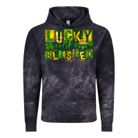 Cloud Black Lucky and blessed St. Patricks Day Vintage Hoodie - FaDigitalArtStudio