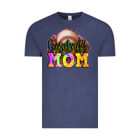 Vintage Denim baseball mom Vintage Tee - OliviaCreatesArt