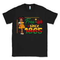 Black free ish since 1865 black girl peekaboo juneteenth Classic Tee - CowGirlArtShop