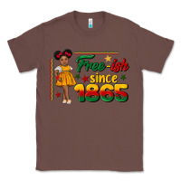 Chestnut free ish since 1865 black girl peekaboo juneteenth Classic Tee - CowGirlArtShop