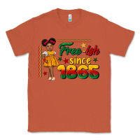 Free Ish Since 1865 Black Girl Peekaboo Juneteenth Classic Tee | Teevron