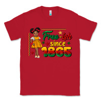 Red free ish since 1865 black girl peekaboo juneteenth Classic Tee - CowGirlArtShop