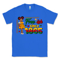 True Royal free ish since 1865 black girl peekaboo juneteenth Classic Tee - CowGirlArtShop
