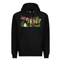 Black jesus İs the reason Premium Hoodie - CowhideDigitalArt