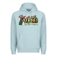 Blue Mist jesus İs the reason Premium Hoodie - CowhideDigitalArt