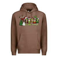 Chestnut jesus İs the reason Premium Hoodie - CowhideDigitalArt